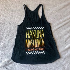 Hakuna Masquata Workout Racerback Tank